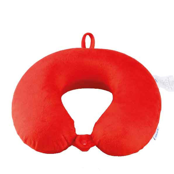 Memory Foam Neck Pillow Red