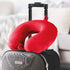 Memory Foam Neck Pillow Red