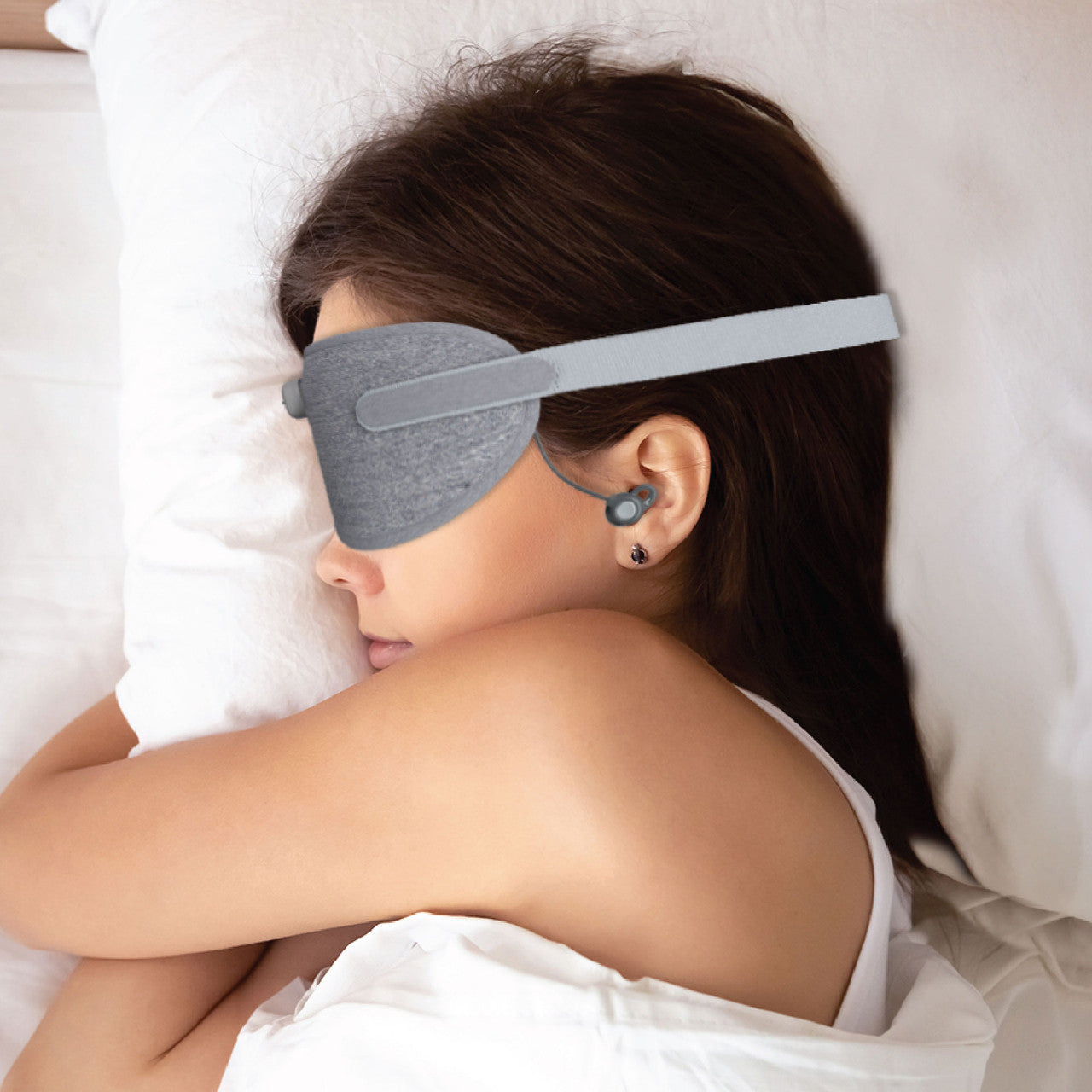 Smart Sleeping Mask Earphone Grey