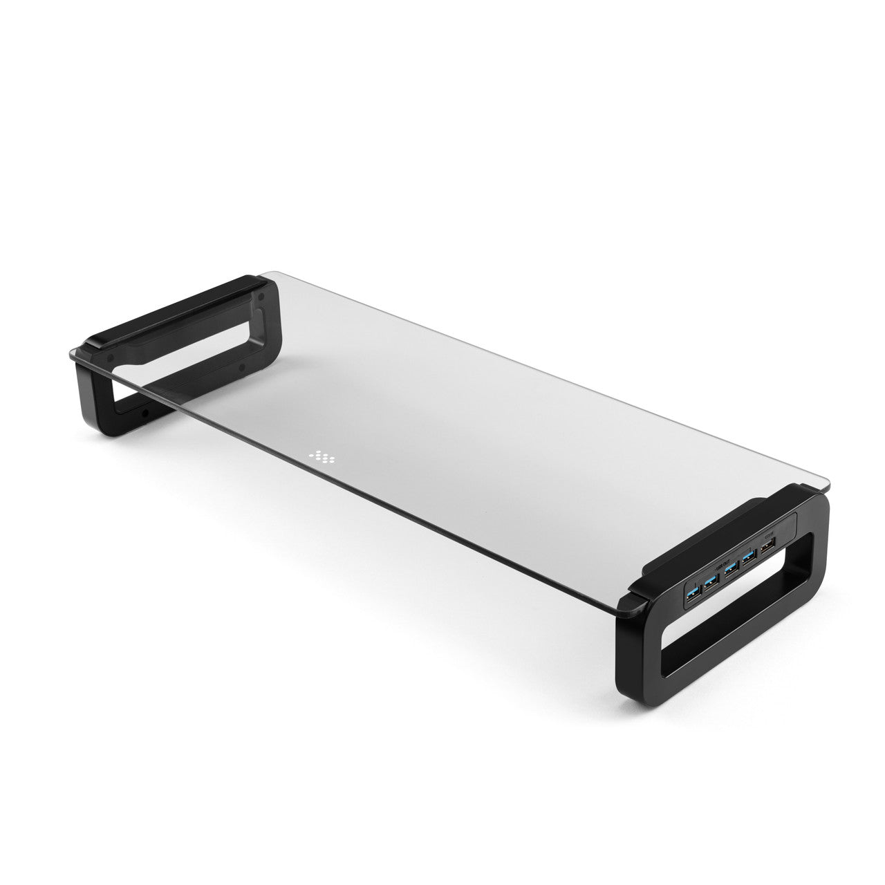 Monitor Desk Stand with USB 3.0 Charging Hub - Black