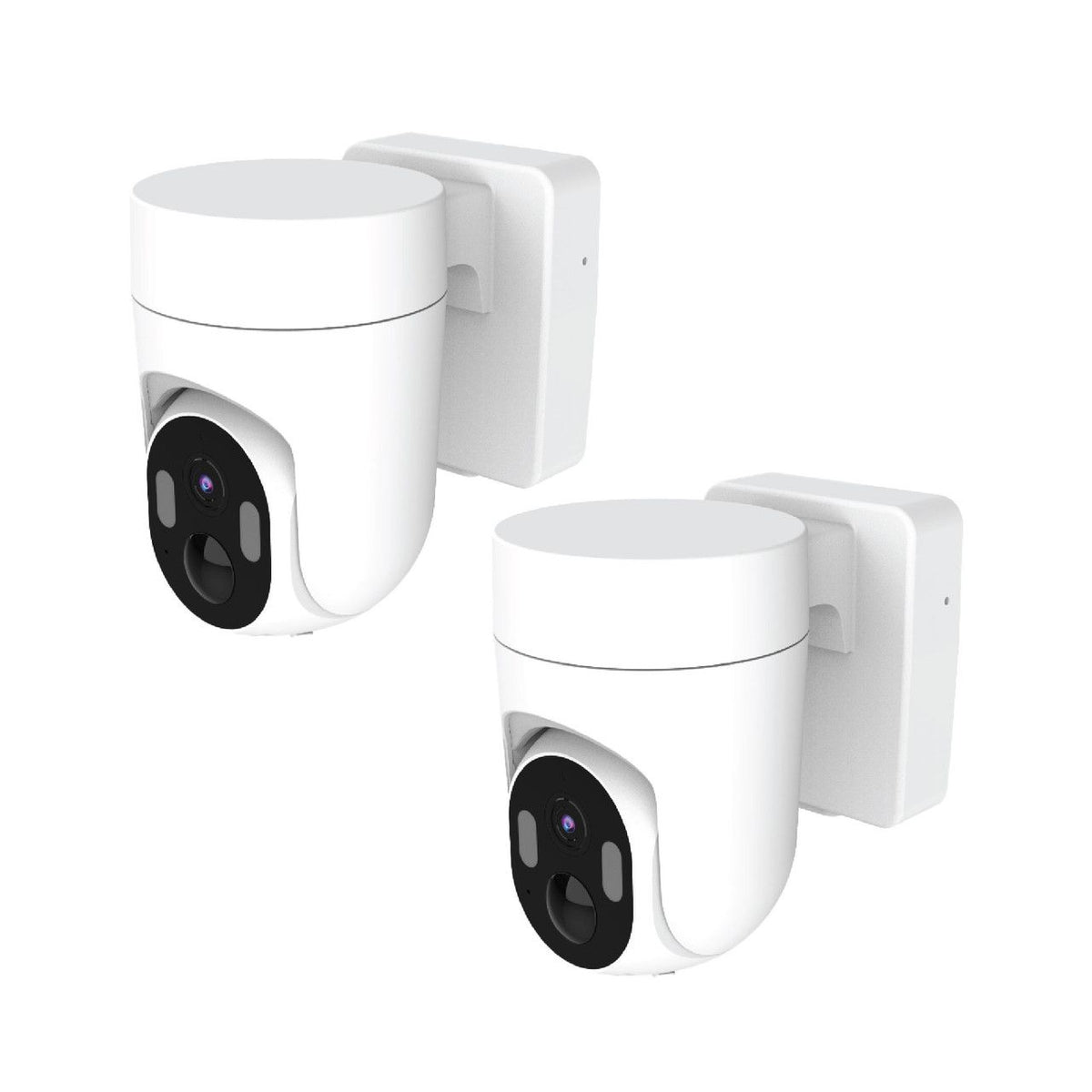 Connect SmartHome 2K Outdoor Security Camera 2 Pack 360 Pan Tilt Colour Night
