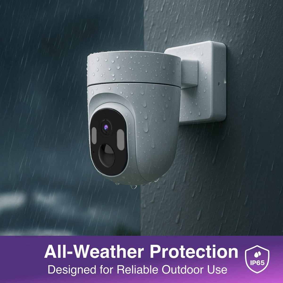 Connect SmartHome 2K Outdoor Security Camera 2 Pack 360 Pan Tilt Colour Night