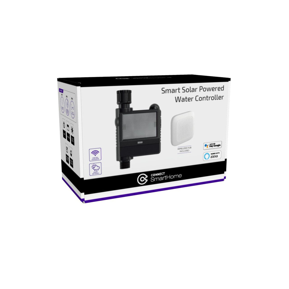 Connect SmartHome Solar Smart Water Controller, WiFi Garden Tap Timer & App