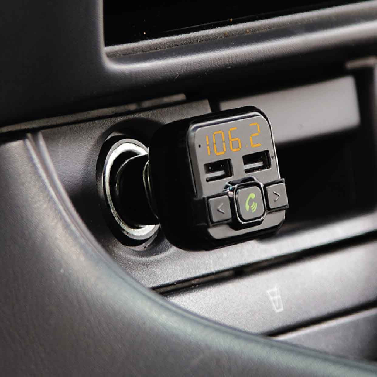 Laser FM Transmitter Handsfree USB Charger