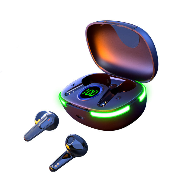 Laser TWS Earbuds with LED Battery Display Black