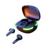 Laser TWS Earbuds with LED Battery Display Black