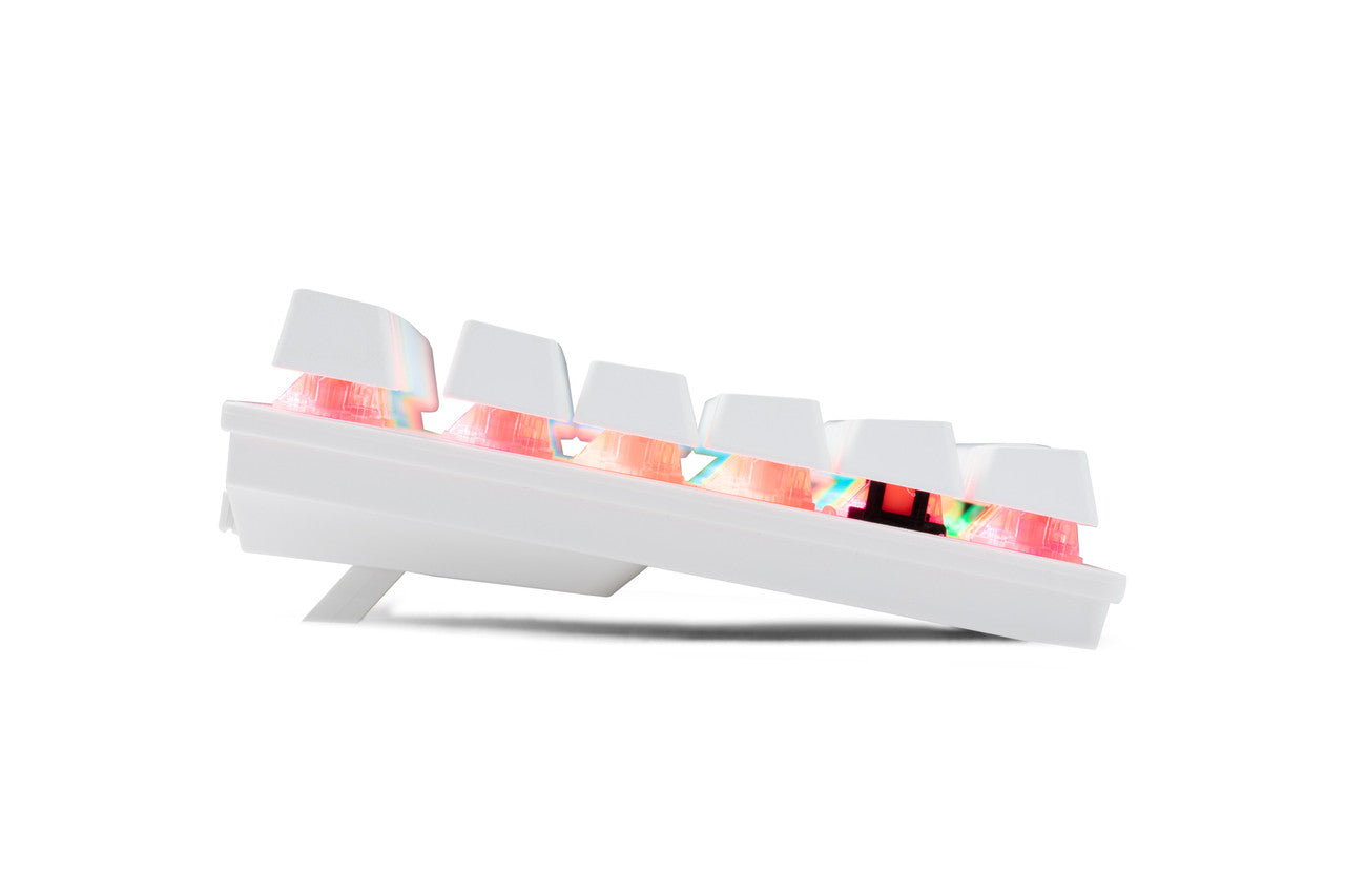 G-TEK Cyborg 87-Key Wired Bluetooth Keyboard White