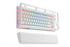 G-TEK Cyborg 87-Key Wired Bluetooth Keyboard White