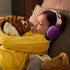 Kids Wired Headphones with Charms Pink