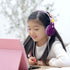 Kids Wired Headphones with Charms Pink