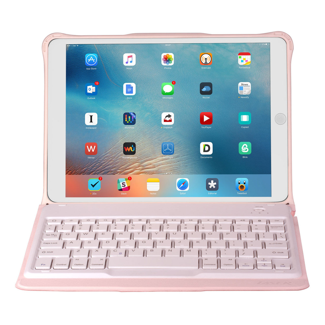 iPad 10.2-inch Wireless Keyboard Case Pink