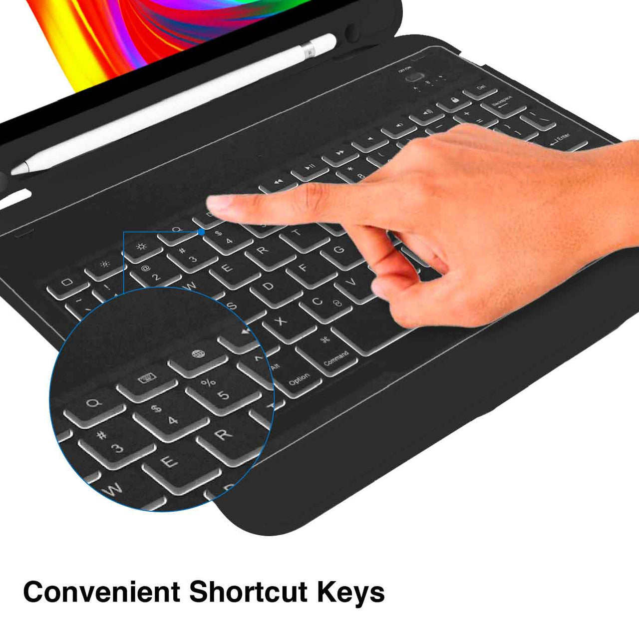 iPad 10.9-inch Wireless Keyboard Case Black