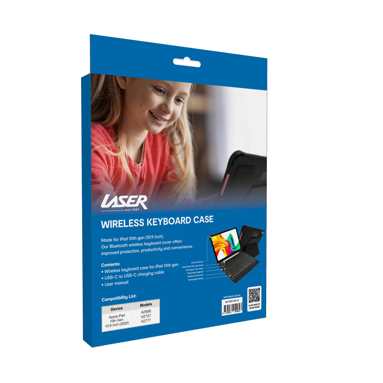 iPad 10.9-inch Wireless Keyboard Case Black