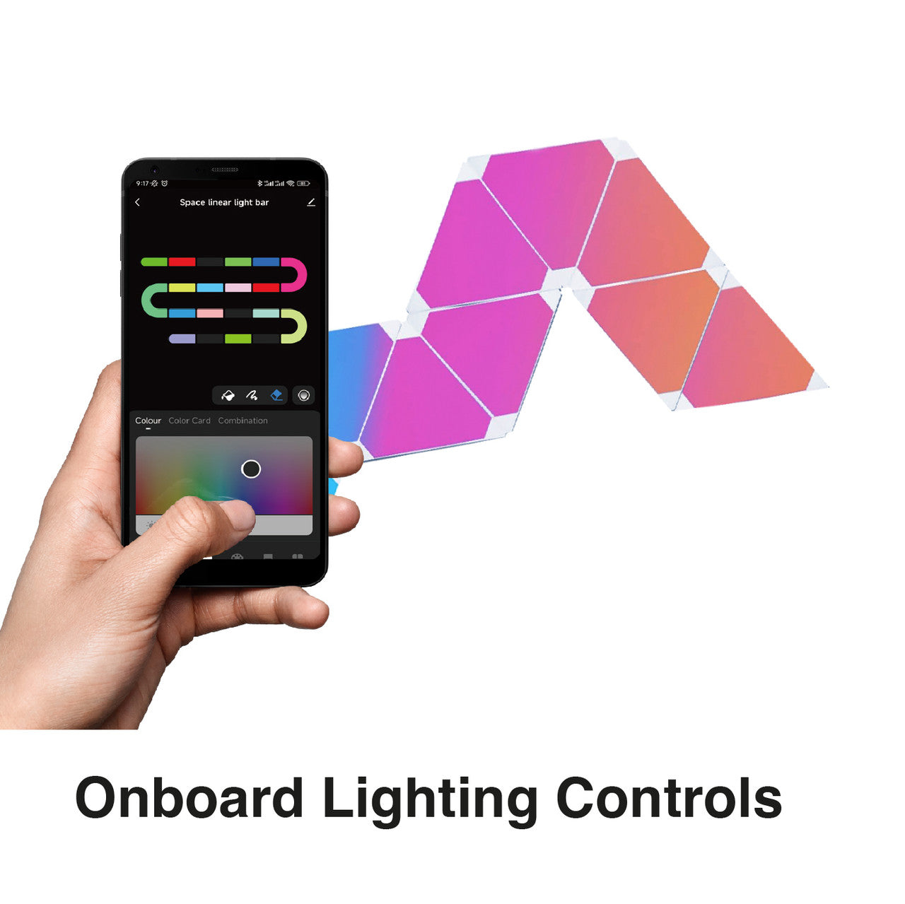 Laser Smart DIY Triangle Light WiFi RGB 10-Pack