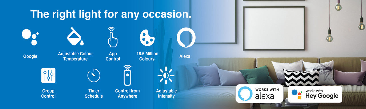 10W Smart RGB Bulb E27 - App & Voice Control