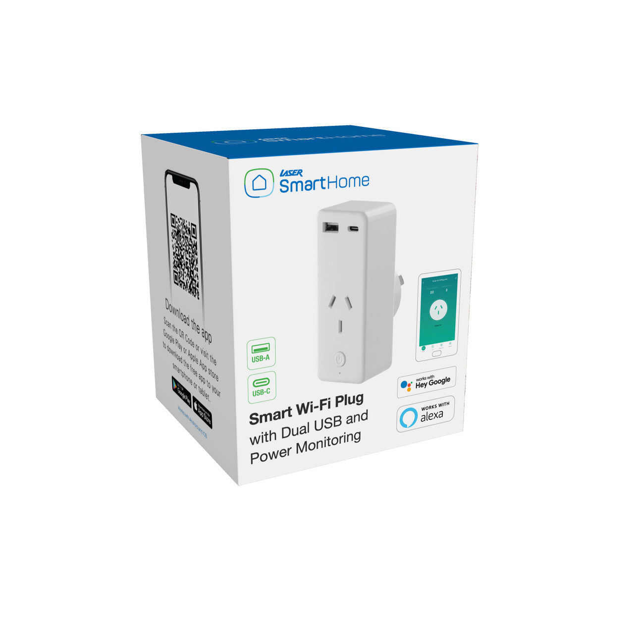 Smart Wi-Fi Plug with Dual USB and Power Monitoring