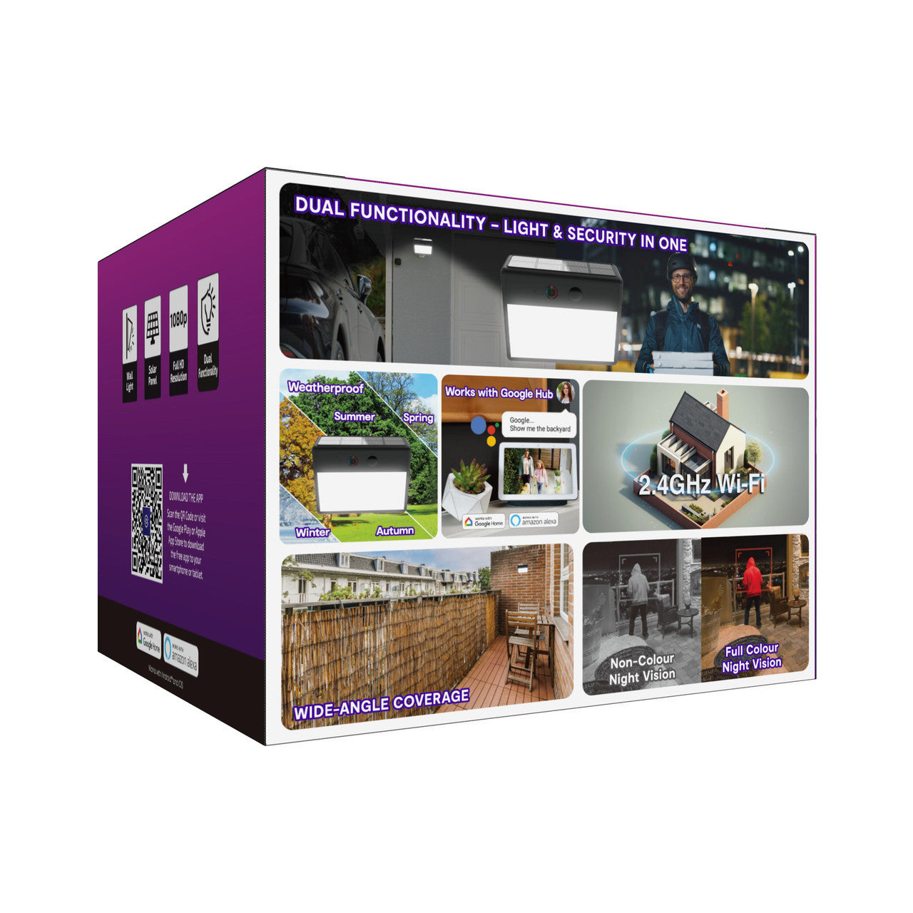 Outdoor Wall Light Camera Twin Pack