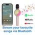 Laser LED Wireless Karaoke Microphone Rose Gold