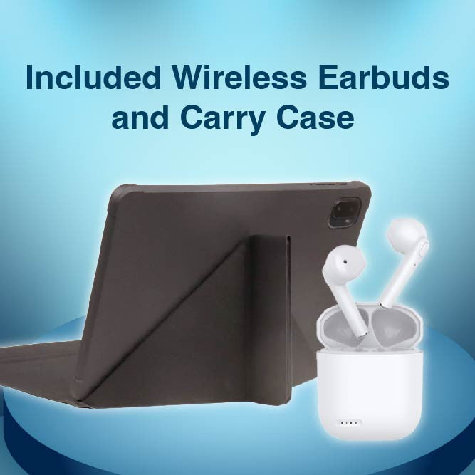 10in 4G Android Tablet with Case and Earbuds