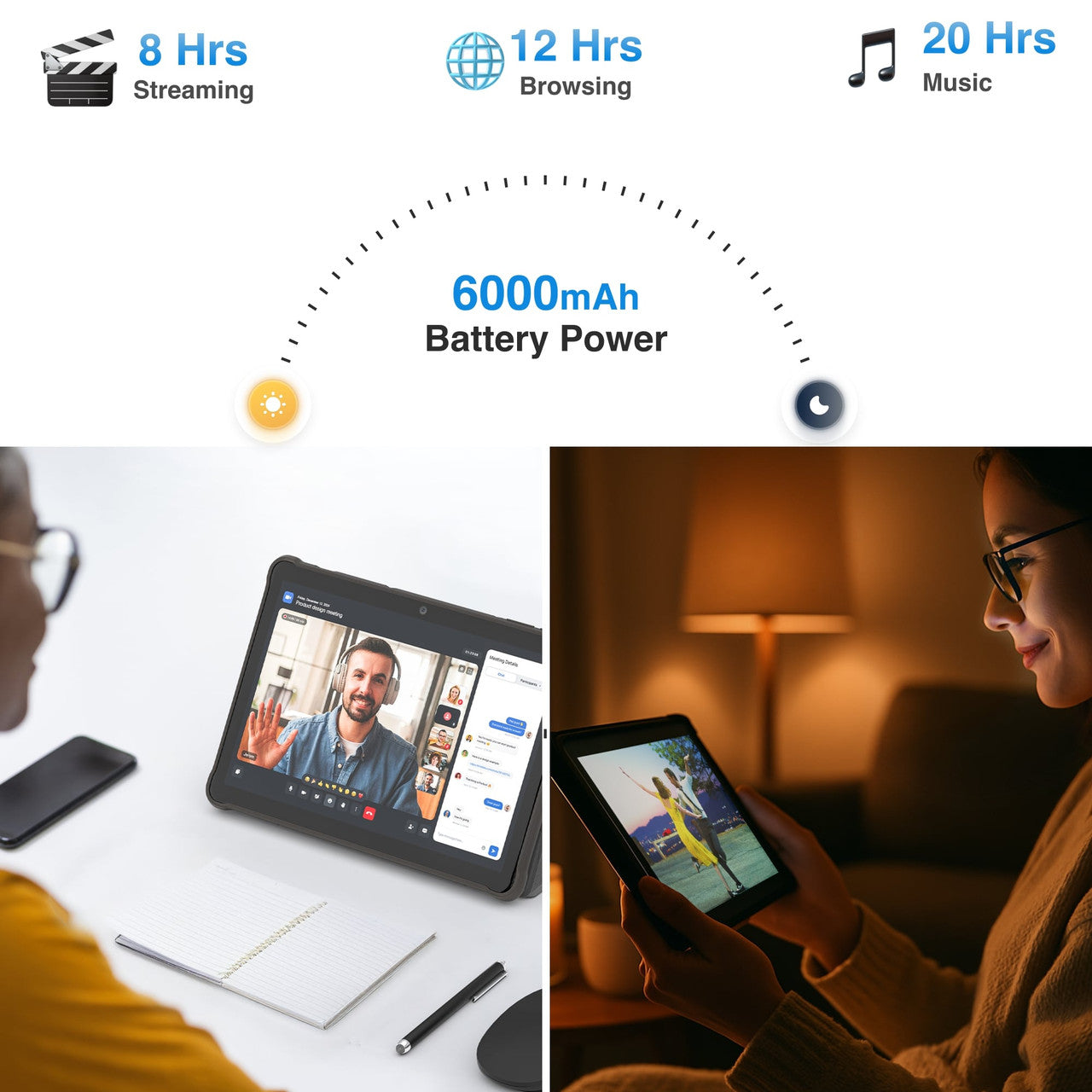 10 Inch Android Tablet 64GB with Case