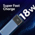 Laser 10000mAh Powerbank 18W PD with LED Navy