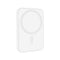Laser 5000mAh Magnetic Wireless Power Bank White