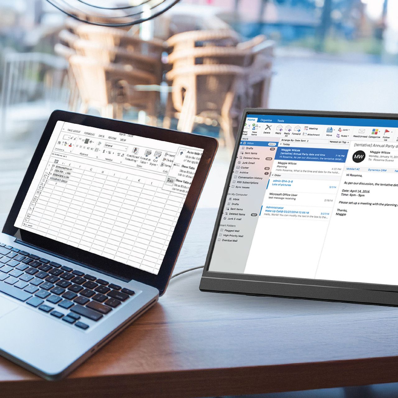 15.6 Inch Portable Monitor with USB-C and HDMI
