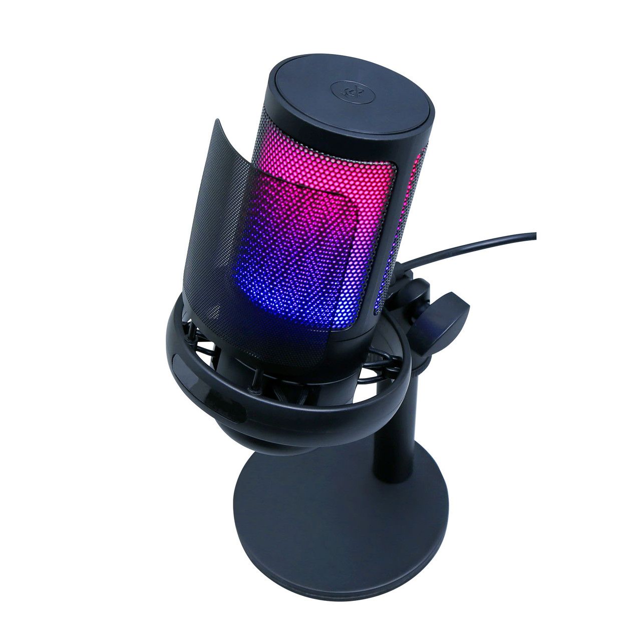 RGB Streaming Microphone with Headphone Jack