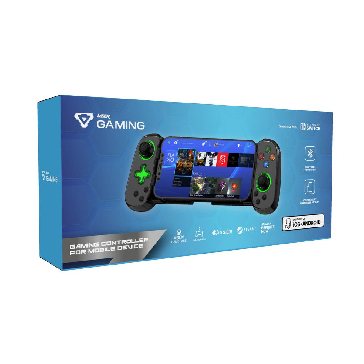 Gaming Controller for Mobile Devices, Bluetooth, 8hr Playtime Battery