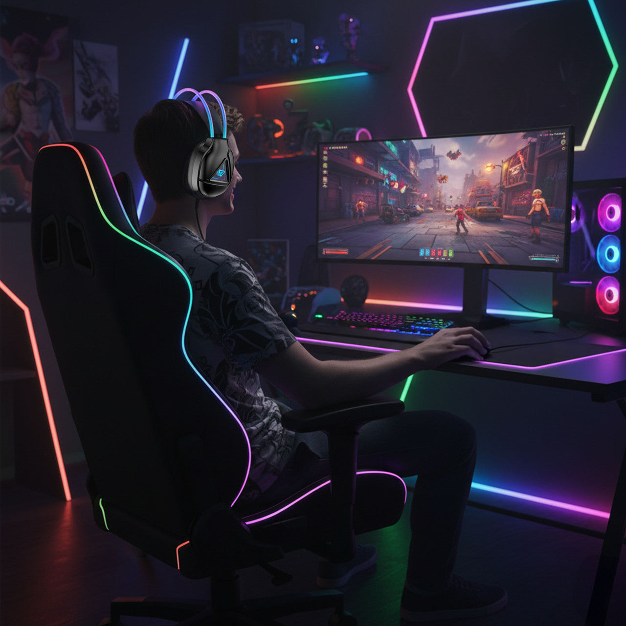 RGB Infinity Wired Gaming Headphones