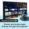 Laser 1080p Android Multi-Angle LED Projector Black