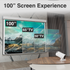 Laser Multi-Angle Tube LED Projector, Android TV 1080p