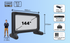 Laser Outdoor Cinema: Full HD Projector, 144" Screen & Soundbar