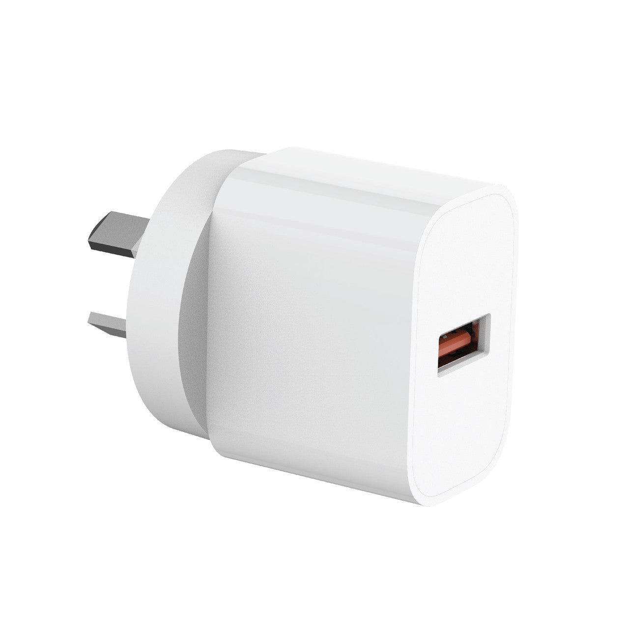 USB-A 18W QC3 Wall Charger White