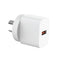USB-A 18W QC3 Wall Charger White