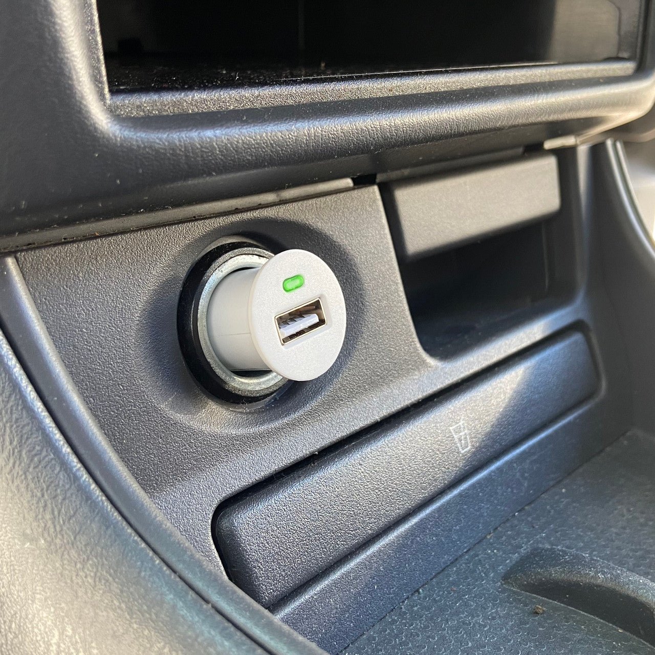 USB Car Charger with 3-in-1 Cable White