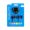 Laser Fast Charging Dual USB Wall Charger with 3 in 1 Cable - Black