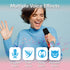 Laser Mini Karaoke Speaker with 2 Wireless Mics - Blue