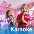 Laser Kids Disco Karaoke with Two Mics White