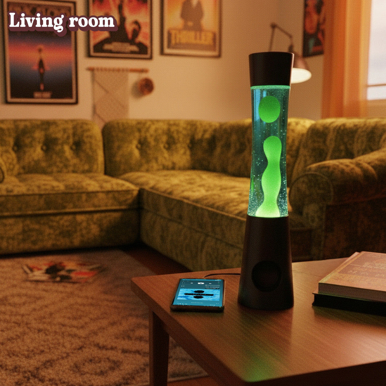 Retro Lava Lamp with Bluetooth Speaker