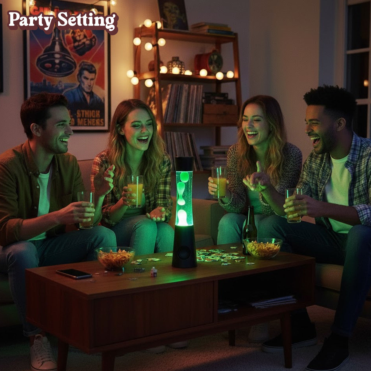 Retro Lava Lamp with Bluetooth Speaker