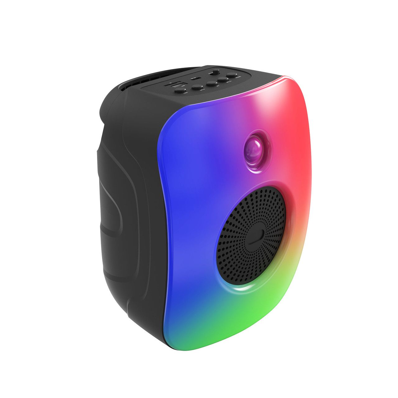 RGB Mini Party Speaker Black Bluetooth Sync Lights TWS Pairing Device