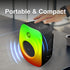 RGB Mini Party Speaker Black Bluetooth Sync Lights TWS Pairing Device