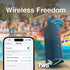 Laser Splash Proof Bluetooth Speaker Blue