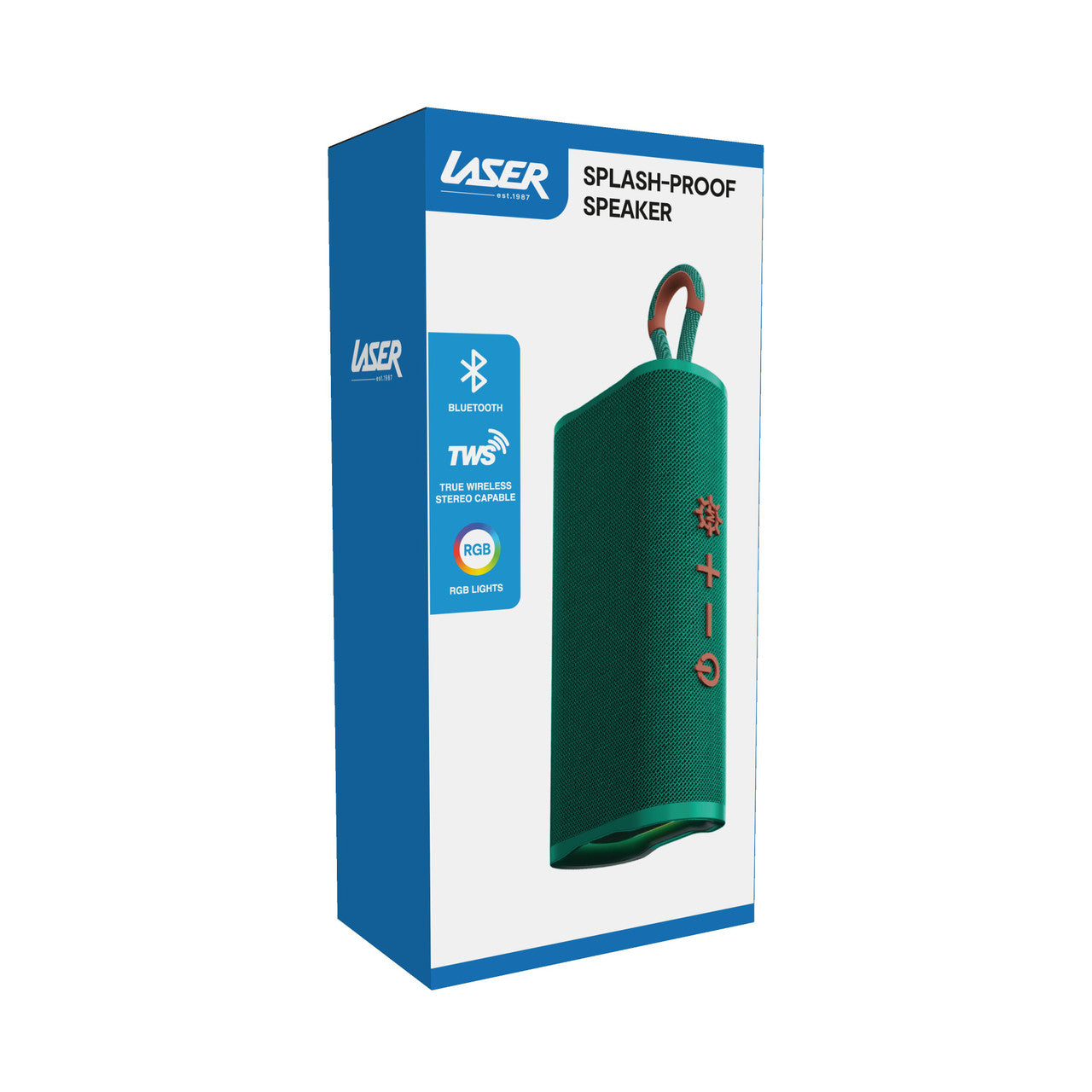 Laser Splash Proof Bluetooth Speaker Green