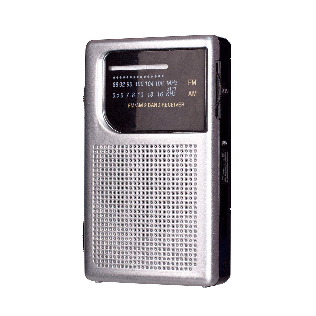 Pocket Radio AM FM Built-in Speaker and Earphones Socket