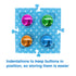 Tech4Pets Blue Mat 2-Pack for Talking Buttons & Floor