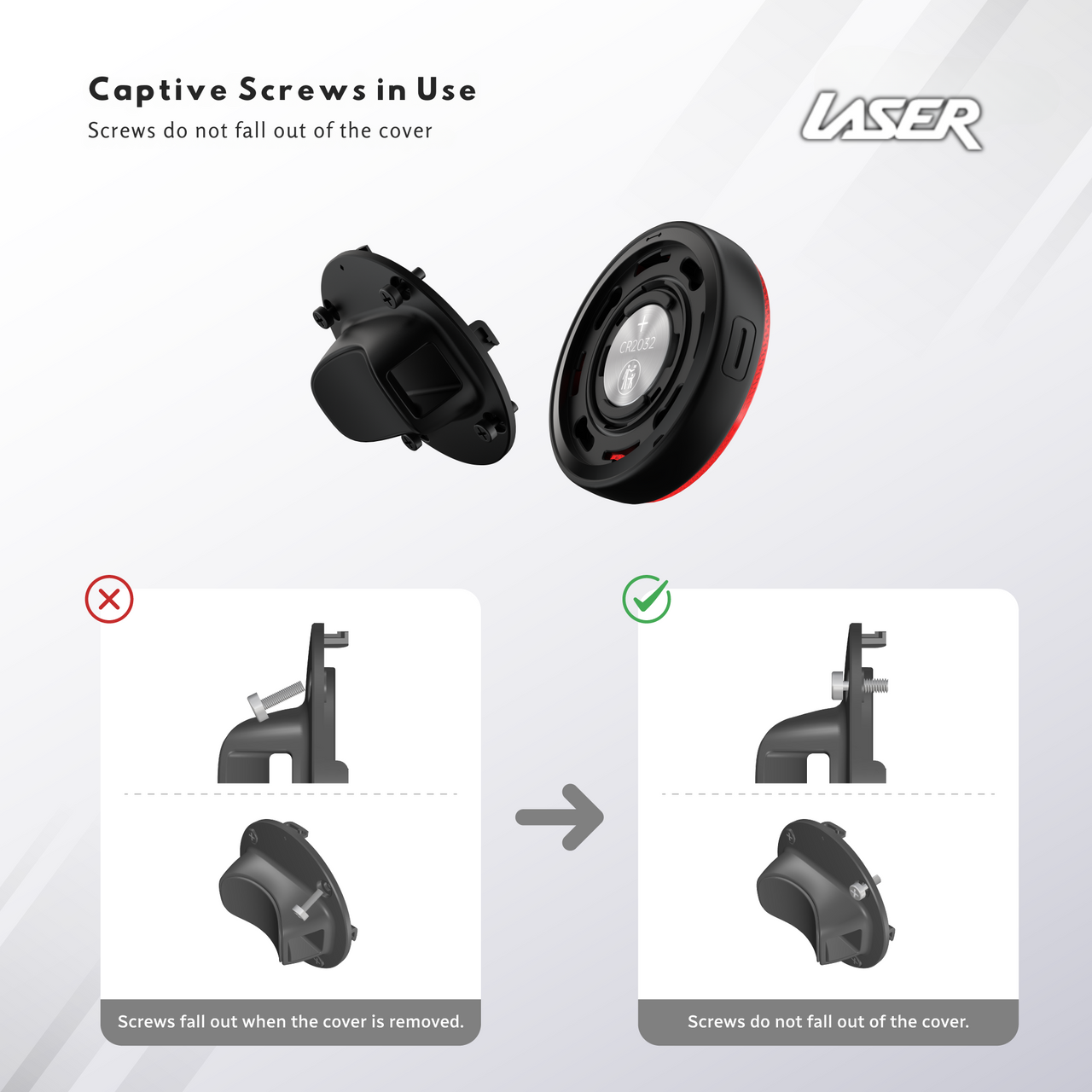 Round Red Reflector Smart Tag