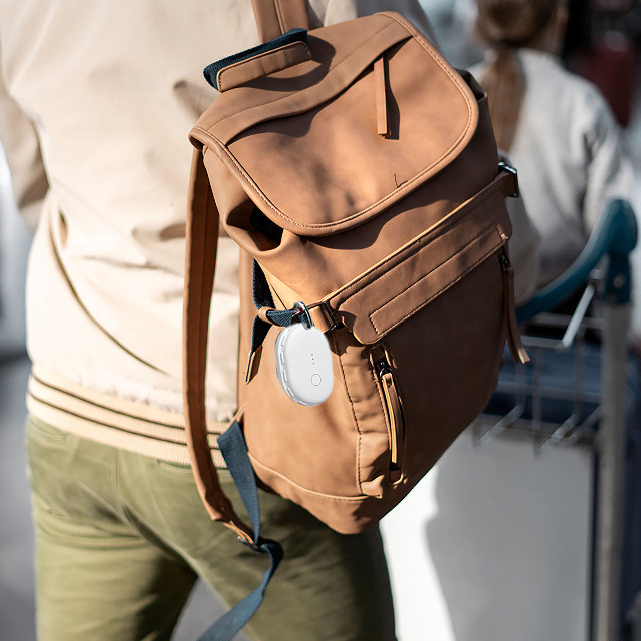 Mini Smart Tag with Apple Find My Tracking White