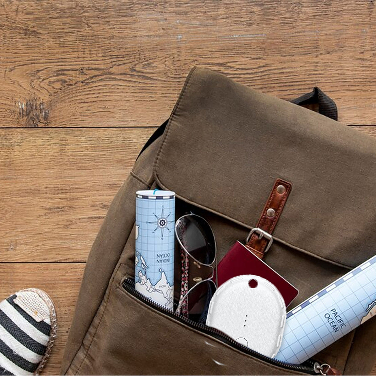 Mini Smart Tag with Apple Find My Tracking White